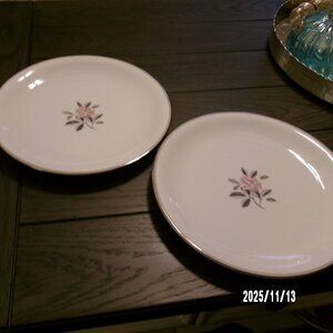 Noritake Rosales # 5790 Dinner Plates Set of 2 GREAT VINTAGE CONDITION 1956